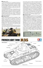 Предварительный просмотр 4 страницы Tamiya FRENCH LIGHT TANK R35 Manual