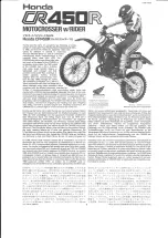 Tamiya HONDA CR450R Manual preview