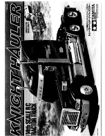 Tamiya Knight Hauler Manual предпросмотр