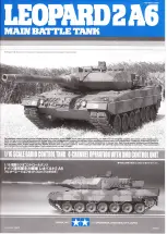 Tamiya LEOPARD 2A6 MAIN BATTLE TANK Manual предпросмотр