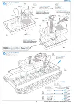 Предварительный просмотр 21 страницы Tamiya LEOPARD 2A6 MAIN BATTLE TANK Manual