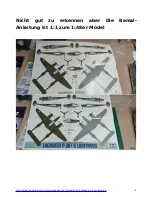 Preview for 6 page of Tamiya Lockheed P-38 F/G Lightning Manual