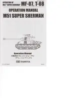 Предварительный просмотр 1 страницы Tamiya M51 SUPER SHERMAN Operation Manual