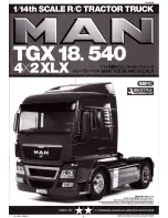 Preview for 1 page of Tamiya MAN TGX 18.540 User Manual