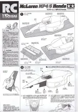 Tamiya McLaren MP4/6 Honda Manual preview