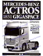 Preview for 1 page of Tamiya mercedes-benz actros 1851 gigaspace User Manual