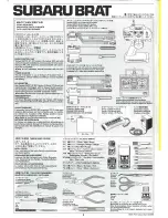 Preview for 2 page of Tamiya Subaru Brat Manual