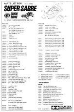 Preview for 13 page of Tamiya SUPER SABRE Instruction Manual