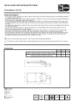 Preview for 1 page of Tamlite CITY RL CTRT3330 Installation & Operating Instructions