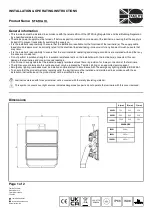 Tamlite STADIA XL Installation & Operating Instructions предпросмотр