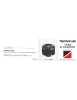 Tamron SP 01F Owner'S Manual предпросмотр