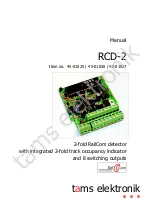 Предварительный просмотр 1 страницы tams elektronik RailCom RCD-2 Manual