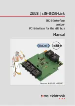 tams elektronik ZEUS s88-BiDiB-Link Manual preview