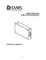 TAMS 1800 Series Installation & Operation Manual preview