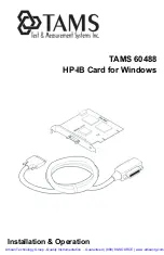 Preview for 2 page of TAMS 60488 Installation & Operation Manual