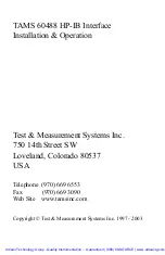 Preview for 3 page of TAMS 60488 Installation & Operation Manual