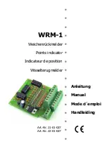TAMS WRM-1 Manual preview