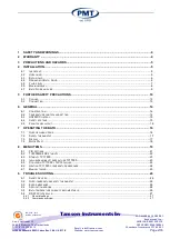 Preview for 2 page of Tamson Instruments PMT 04T0081 User Manual