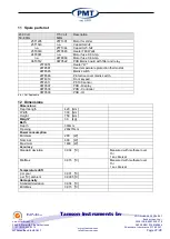 Preview for 27 page of Tamson Instruments TV12 User Manual