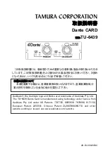 TAMURA TU-6439 Instruction Manual preview