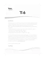 Tana water T-6 Manual preview