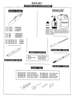 Preview for 2 page of Tanaka ECS-351 Parts Catalog