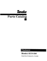 Предварительный просмотр 1 страницы Tanaka ECS-356 Parts Catalog