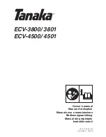 Tanaka ECV-3800 Owner'S Manual preview