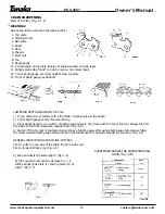 Preview for 17 page of Tanaka ECV-4501 Owner'S Manual