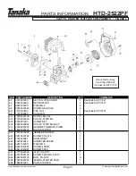 Предварительный просмотр 6 страницы Tanaka HTD-2522PF Illustrated Parts Manual