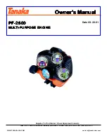 Preview for 1 page of Tanaka PF-2600 Owner'S Manual