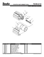 Предварительный просмотр 2 страницы Tanaka Power Sweeper Attachment TSW-210 Illustrated Parts List