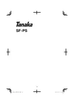 Preview for 26 page of Tanaka SF-HT Handling Instructions Manual