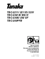 Tanaka TBC-2211 Owner'S Manual preview