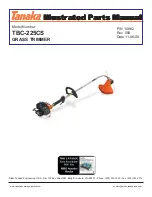 Tanaka TBC-225CS Illustrated Parts Manual preview