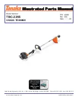Tanaka TBC-225S Parts Manual preview