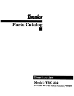 Tanaka TBC-232 Parts Catalog preview