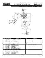 Preview for 2 page of Tanaka TBC-245PF Illustrated Parts Manual