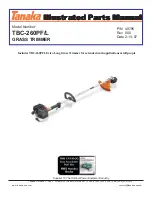 Tanaka TBC-260PF/L Illustrated Parts Manual preview