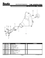 Предварительный просмотр 11 страницы Tanaka TBC-270PFD/PND Illustrated Parts Manual