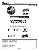 Предварительный просмотр 16 страницы Tanaka TBC-270PFD/PND Illustrated Parts Manual