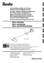 Tanaka TBC-290 series Handling Instructions Manual preview