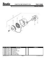 Preview for 6 page of Tanaka TBC-355B Illustrated Parts Manual