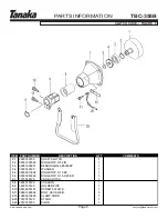 Preview for 9 page of Tanaka TBC-355B Illustrated Parts Manual