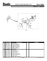 Preview for 12 page of Tanaka TBC-355B Illustrated Parts Manual