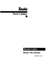 Tanaka TBC-355DH Parts Catalog preview