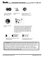 Предварительный просмотр 3 страницы Tanaka TBC-4000 Owner'S Manual