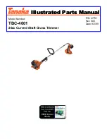 Tanaka TBC-4001 Illustrated Parts Manual preview