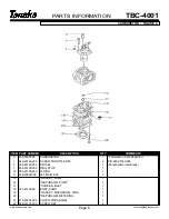 Предварительный просмотр 7 страницы Tanaka TBC-4001 Illustrated Parts Manual