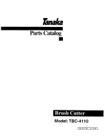 Preview for 1 page of Tanaka TBC-4110 Parts Catalog